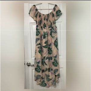 PinkBlush Tropical Hi Low Maternity Dress